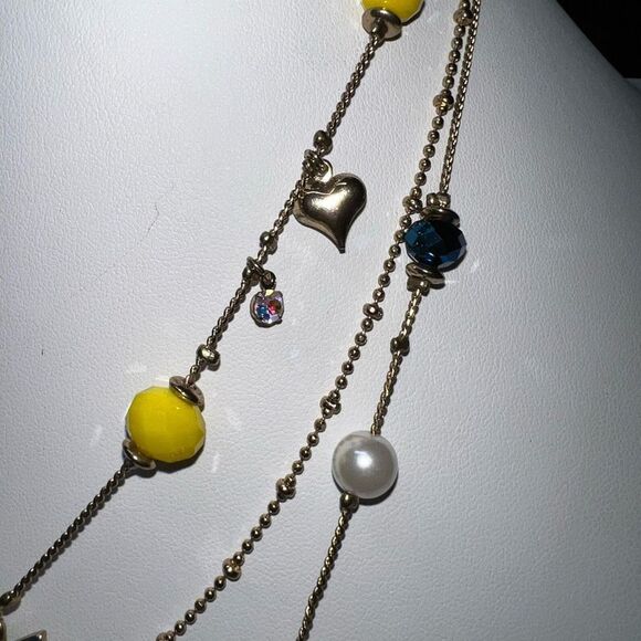 Betsey Johnson Ship Shape Layered Charm Necklace and Bracelet Set - Picture 12 of 14